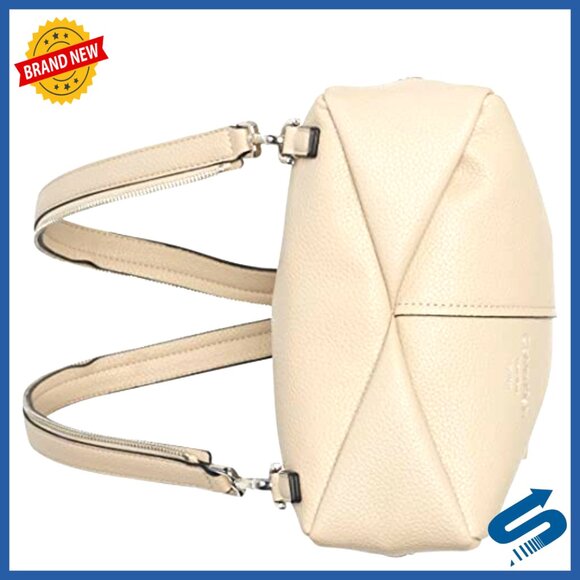 Vegan Leather Convertible Sling Backpack with 2 Pockets, One Size main image 4